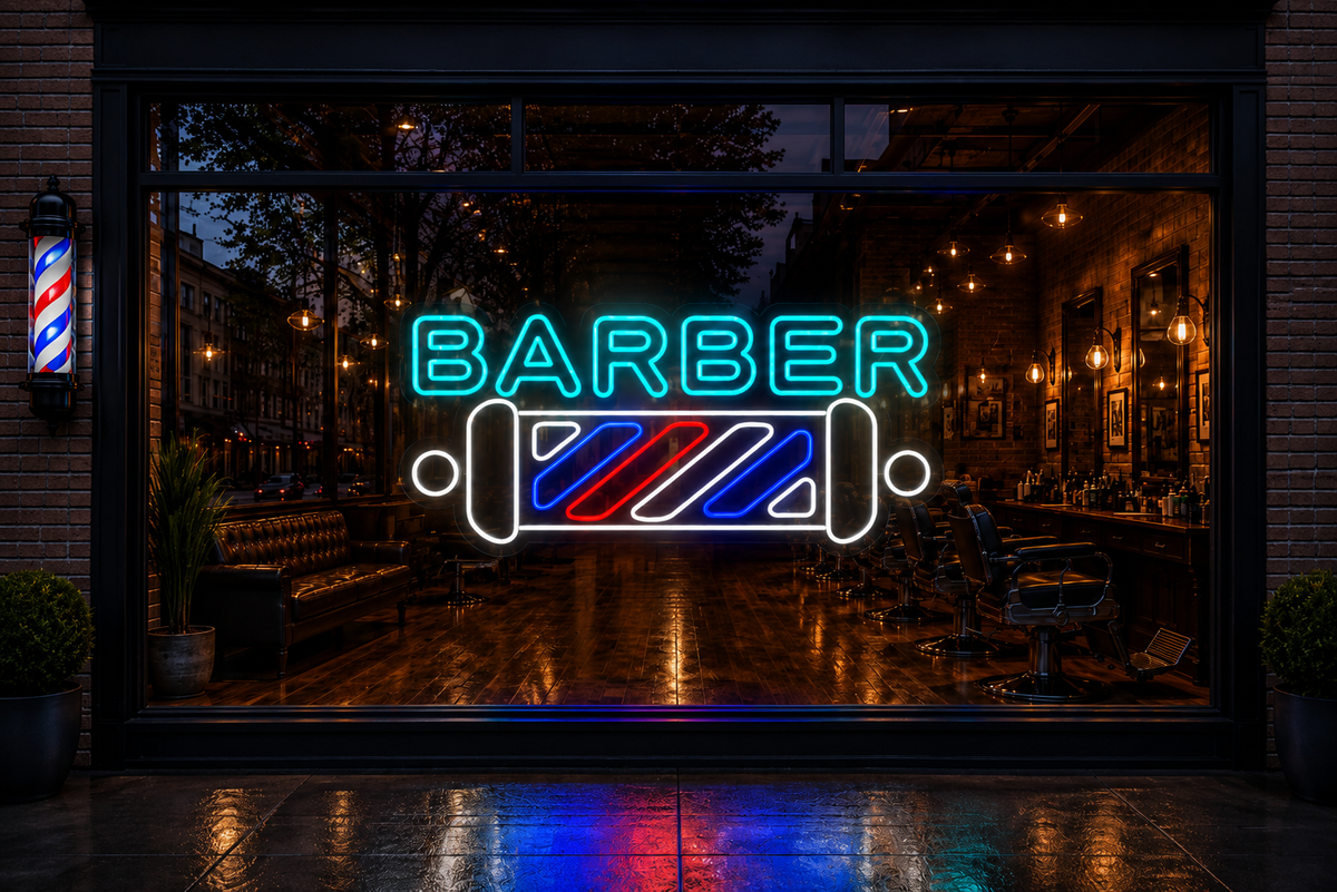 Barbershop - LED Neon Sign