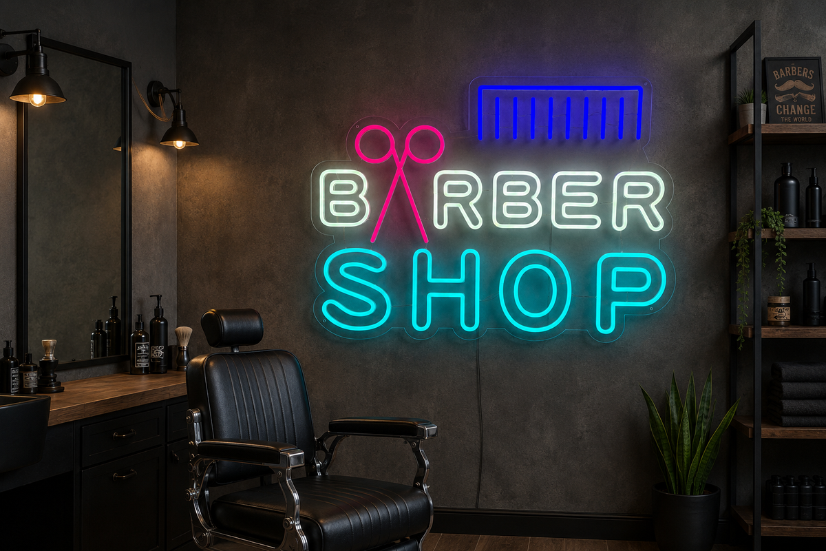 Barbershop - LED Neon Sign