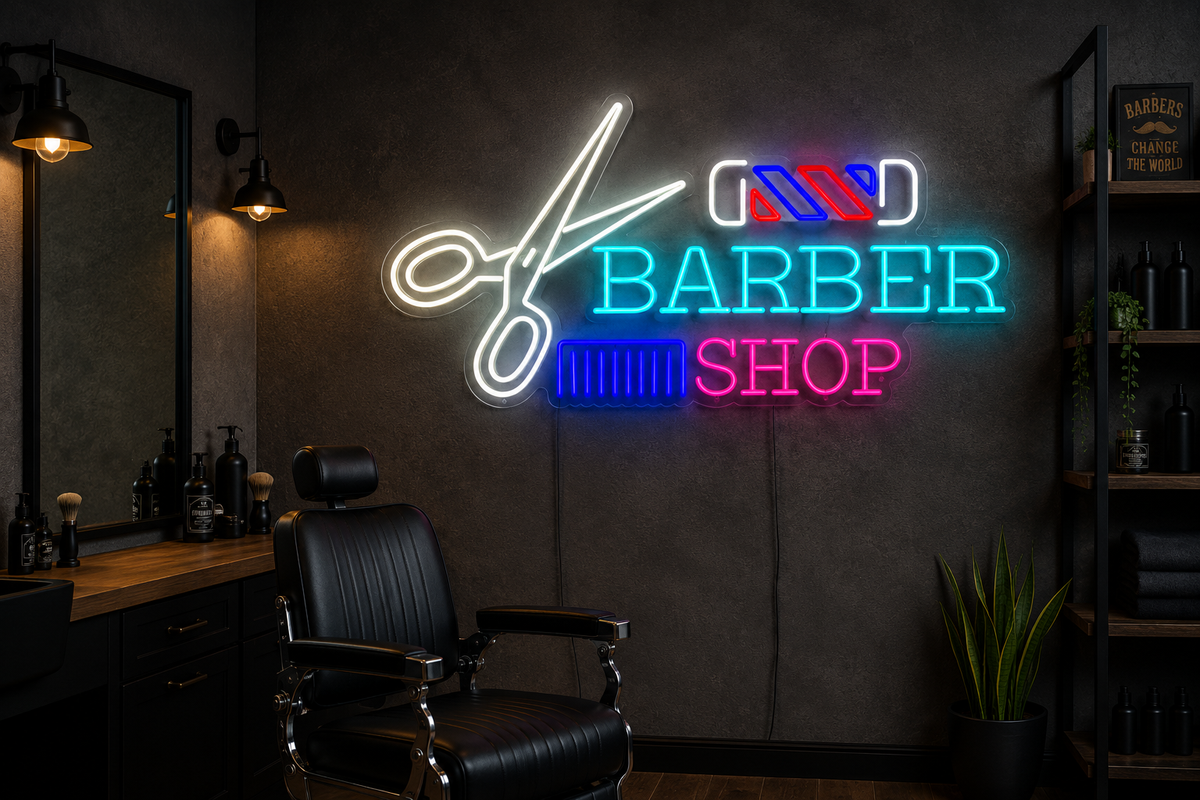Barbershop - LED Neon Sign