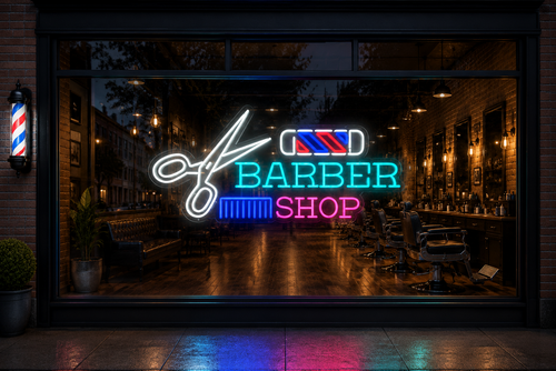 Barbershop - LED Neon Sign