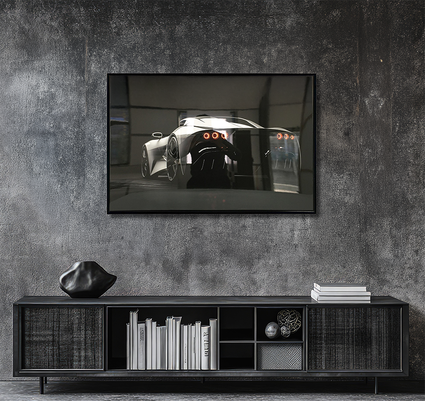 Midnight Supercars - Resin Canvas Art