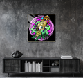 Mushroom Head - Resin Canvas Art