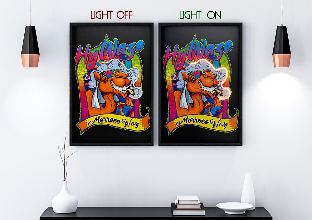 Camel - Framed Canvas Art w/ LED