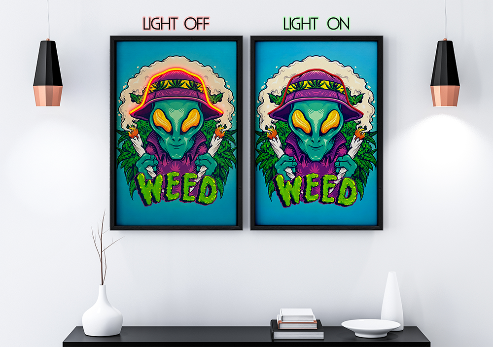 Free Spirits - Framed Canvas Art w/ LED