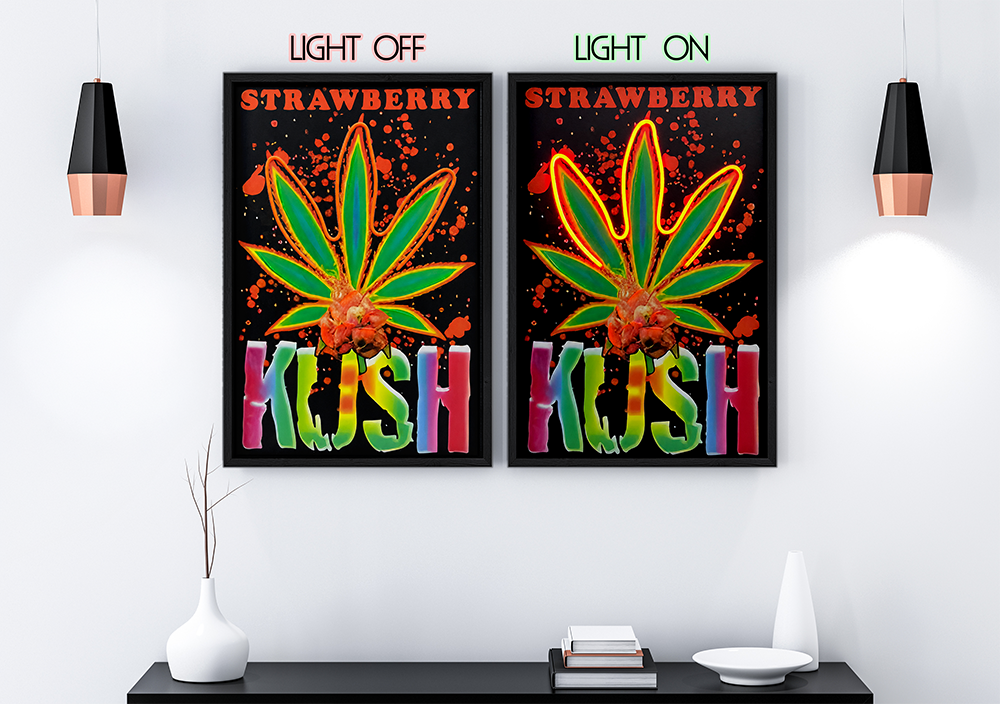 Quote Leaf - Framed Canvas Art w/ LED
