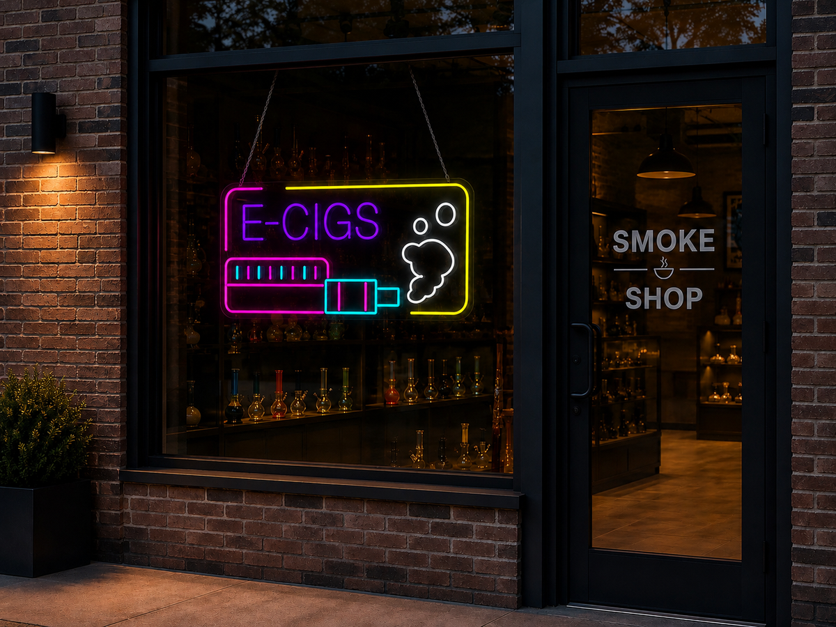 E-Cigs - LED Neon Sign