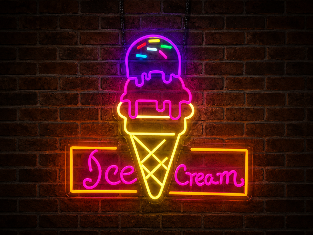 Ice Cream - LED Neon Sign