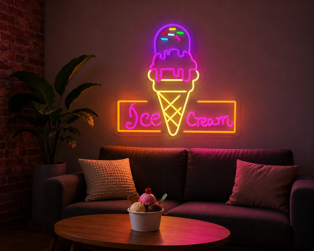 Ice Cream - LED Neon Sign