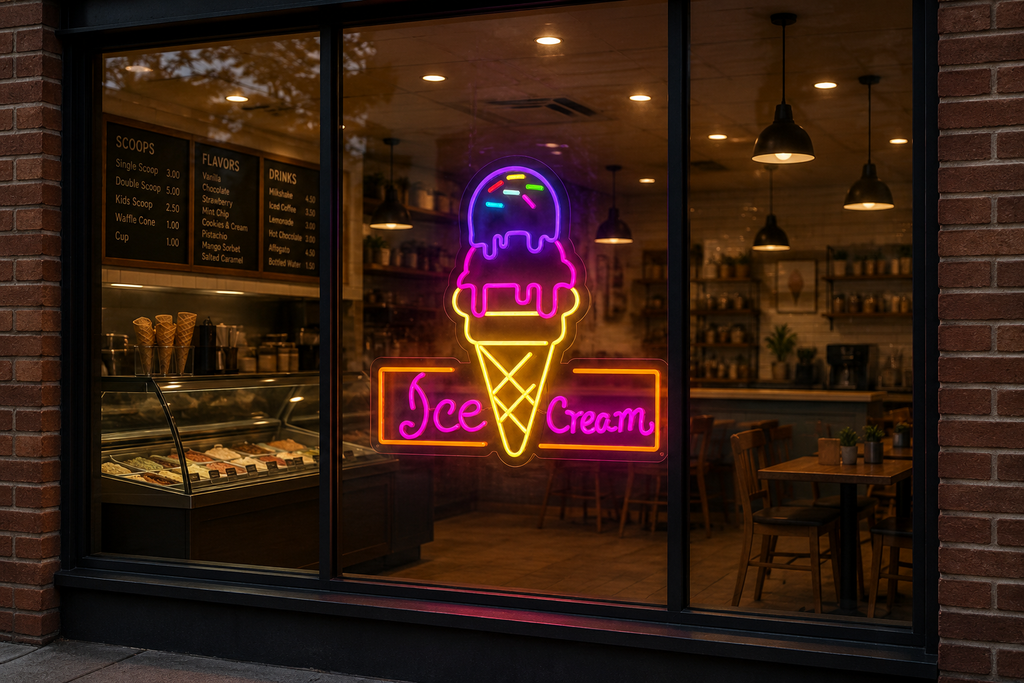Ice Cream - LED Neon Sign