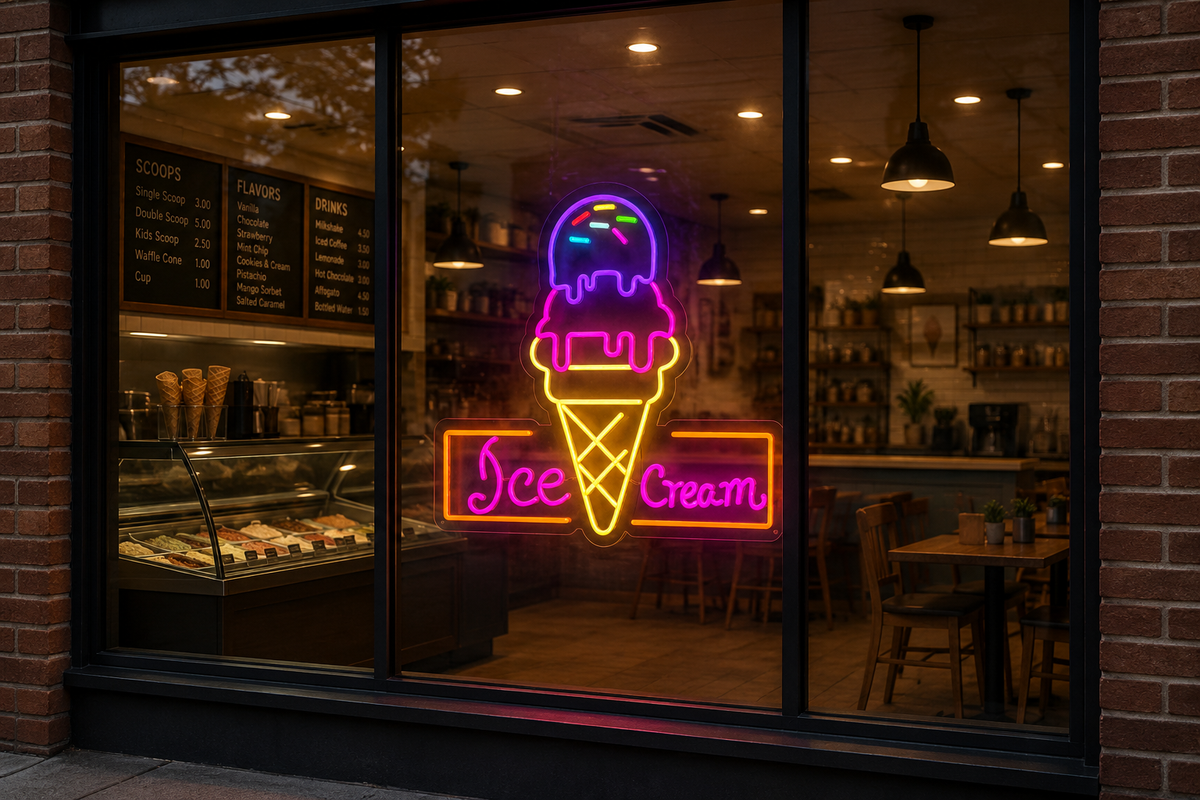 Ice Cream - LED Neon Sign