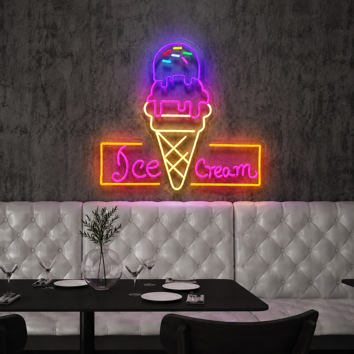 Ice Cream - LED Neon Sign
