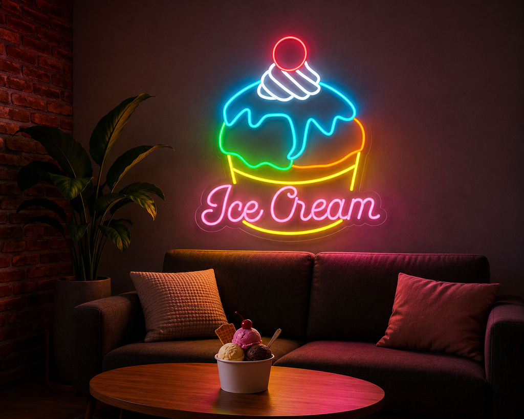 Ice Cream - LED Neon Sign