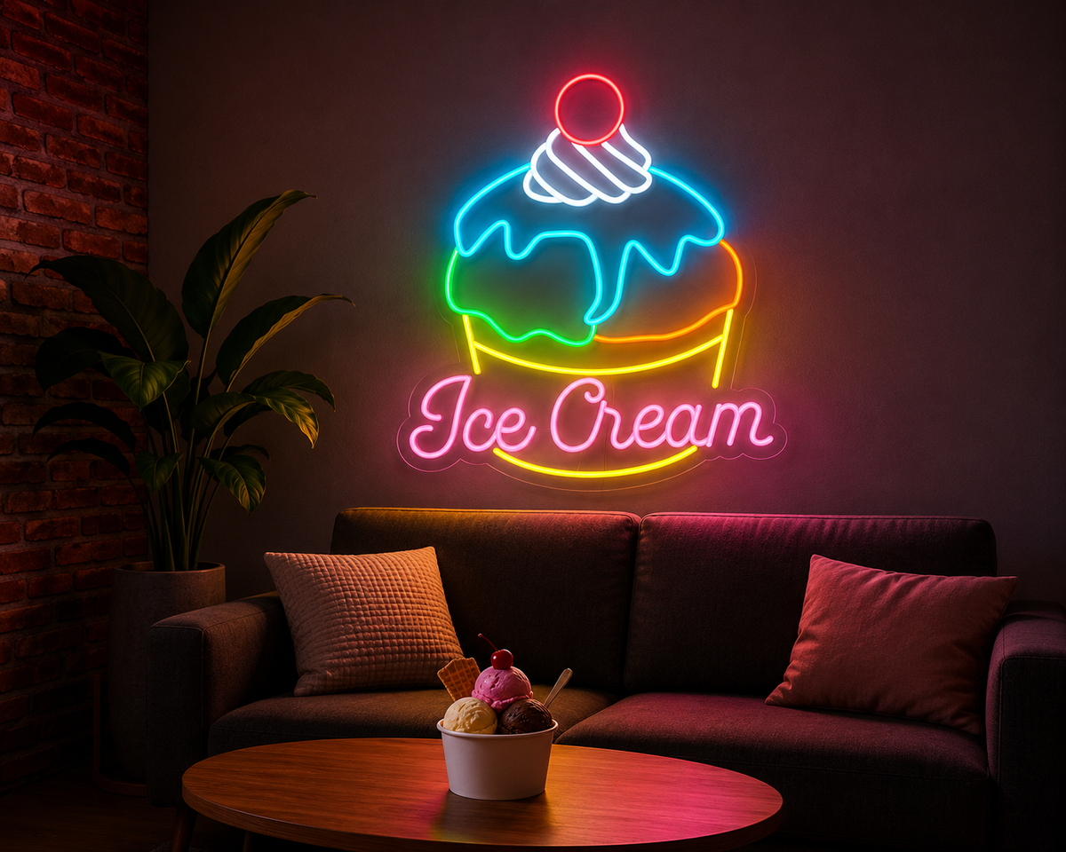 Ice Cream - LED Neon Sign