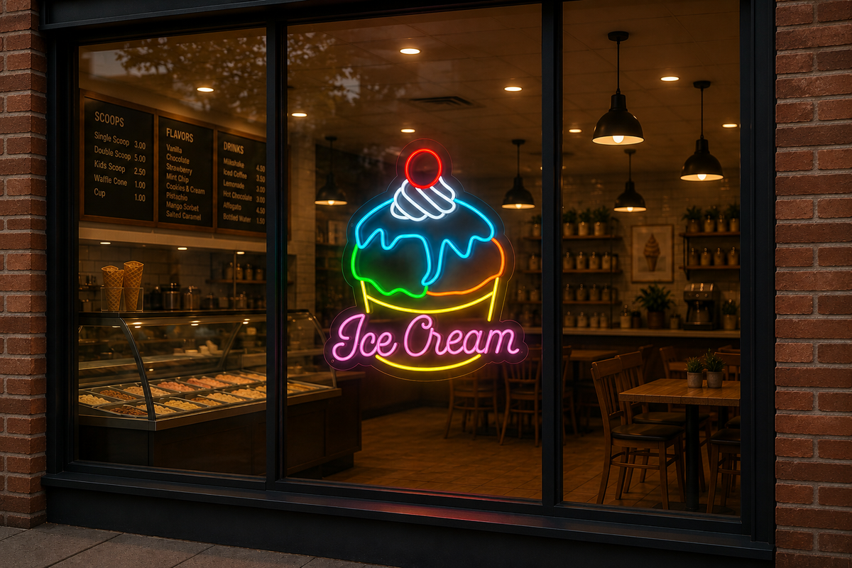 Ice Cream - LED Neon Sign
