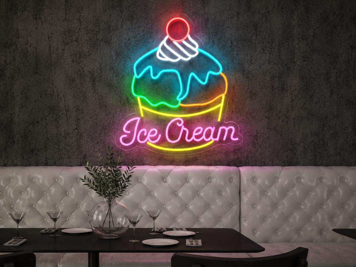 Ice Cream - LED Neon Sign
