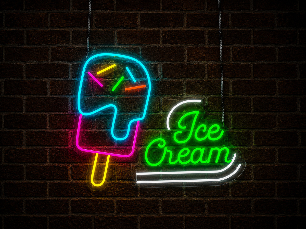Ice Cream - LED Neon Sign