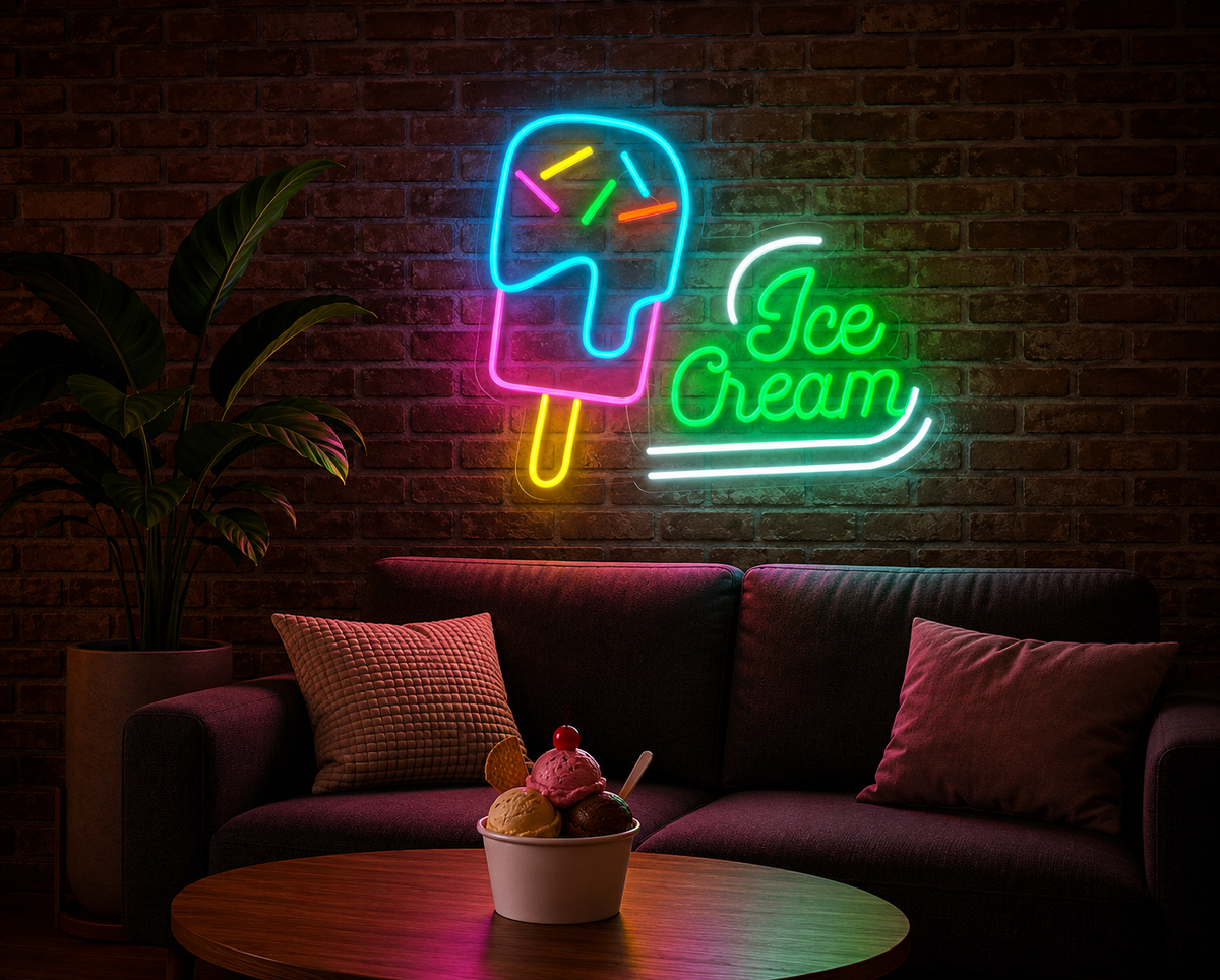Ice Cream - LED Neon Sign