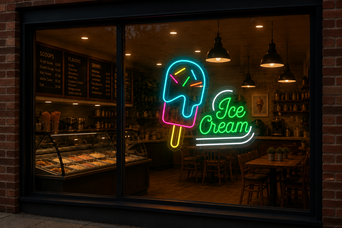 Ice Cream - LED Neon Sign