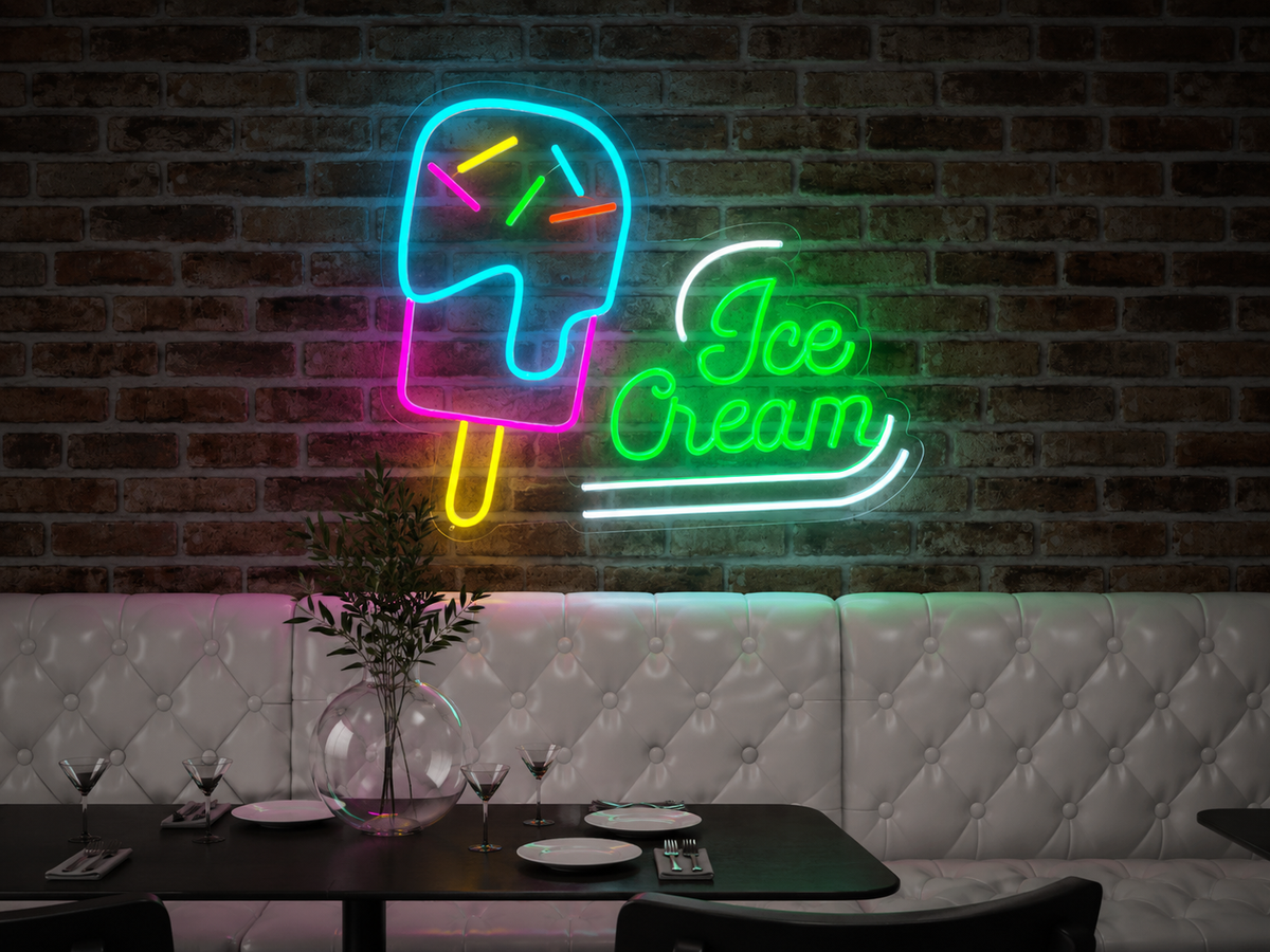 Ice Cream - LED Neon Sign