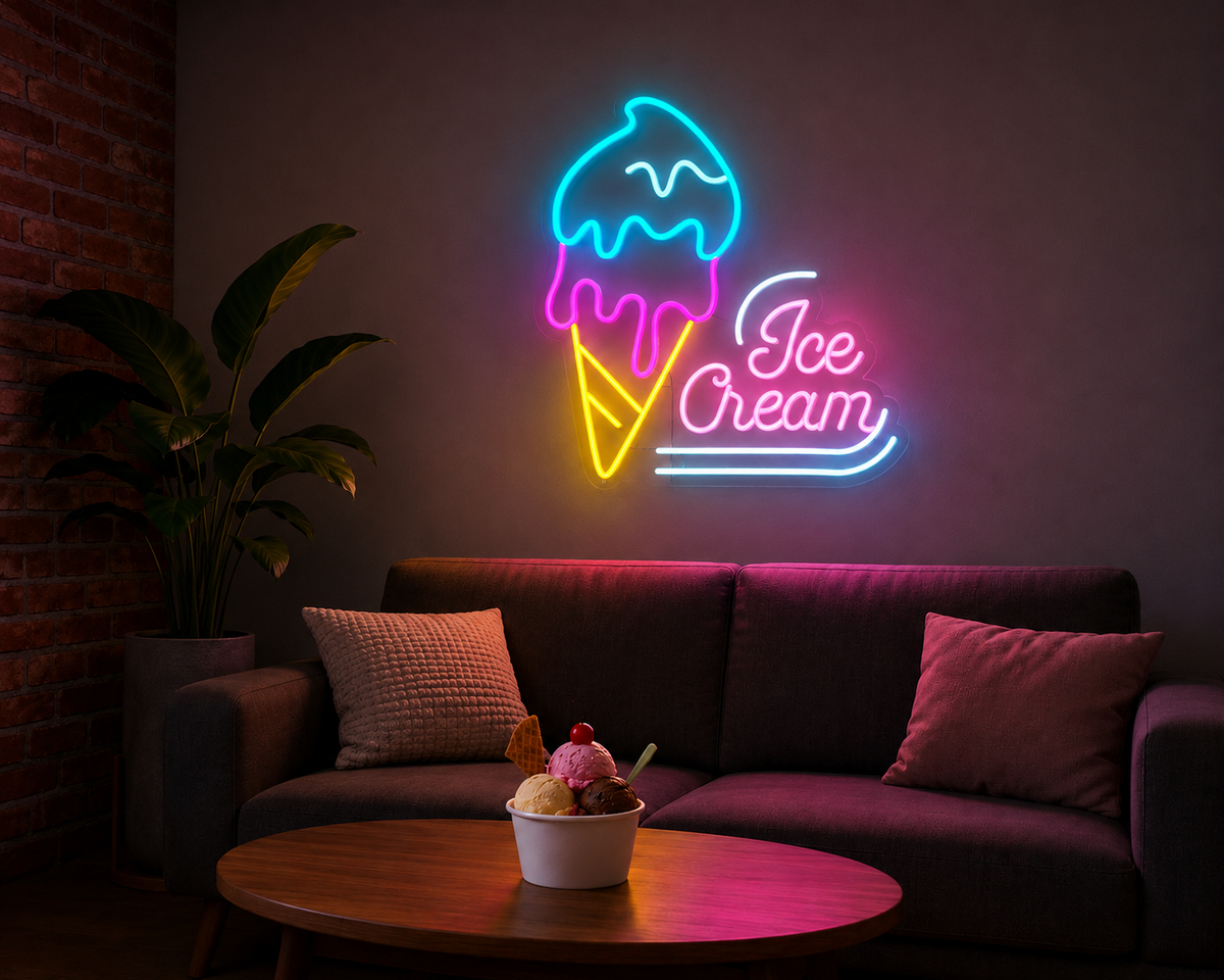 Ice Cream - LED Neon Sign