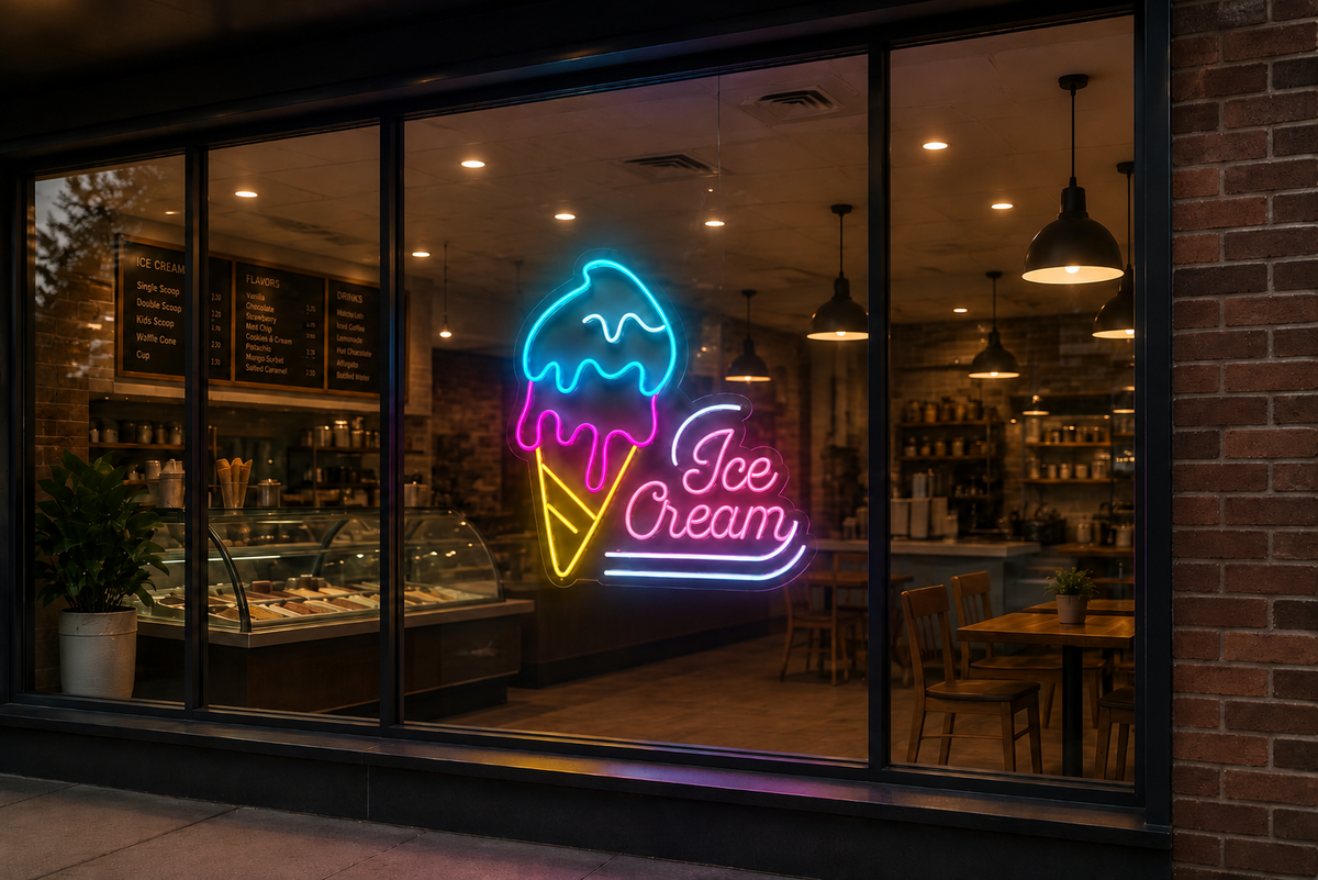 Ice Cream - LED Neon Sign