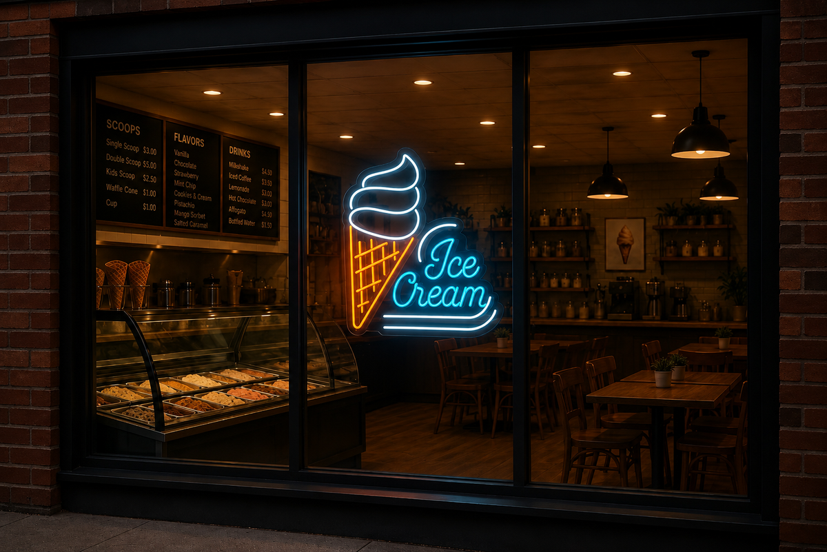 Ice Cream - LED Neon Sign