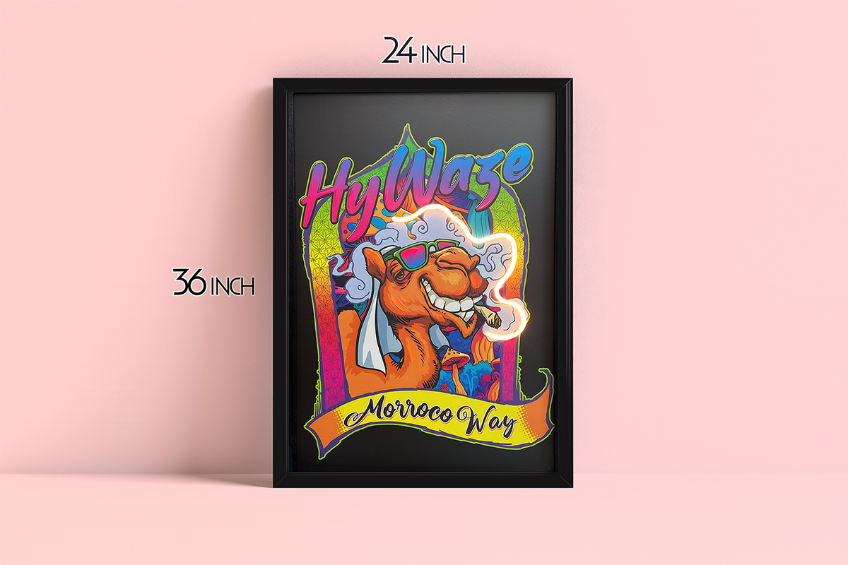 Camel - Framed Canvas Art w/ LED