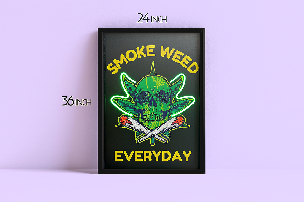 Quote Leaf - Framed Canvas Art w/ LED