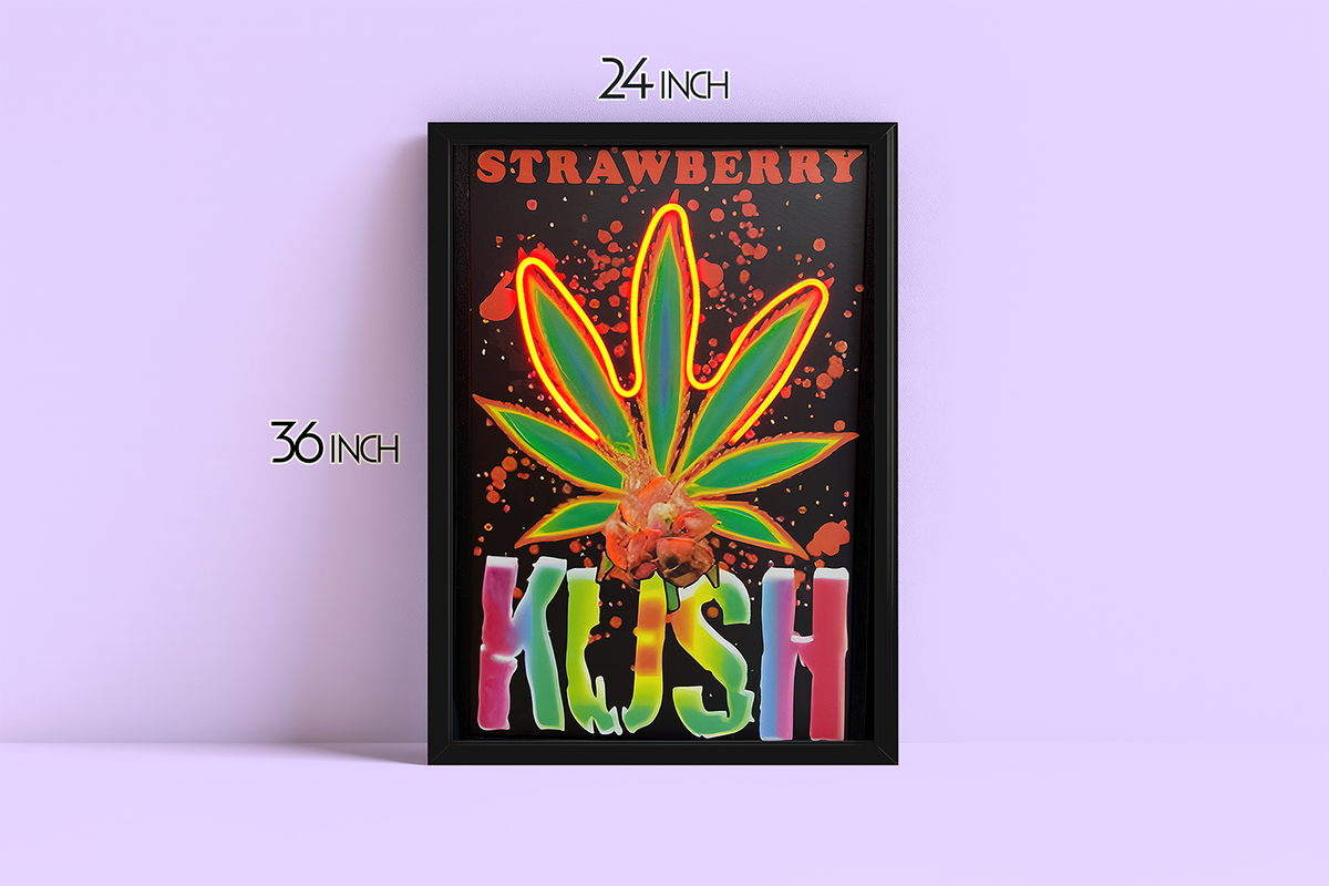 Quote Leaf - Framed Canvas Art w/ LED