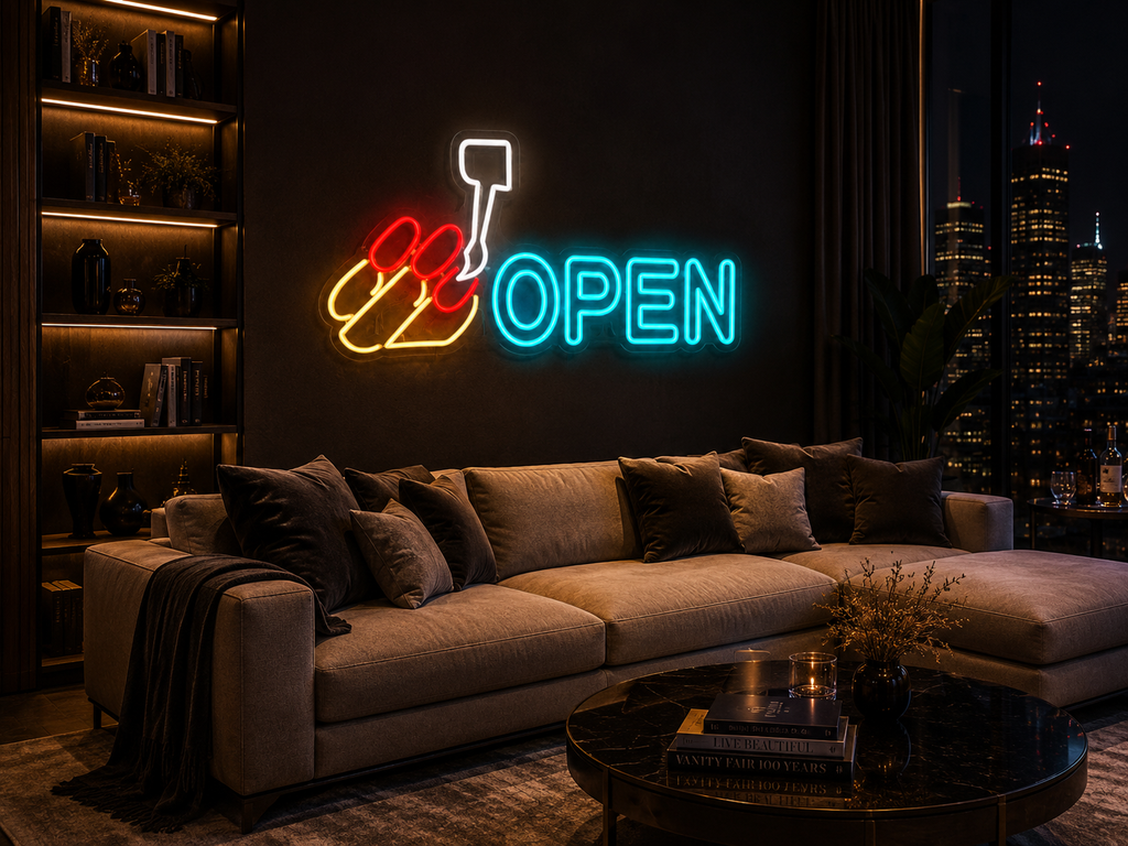 Nail Salon Open - LED Neon Sign