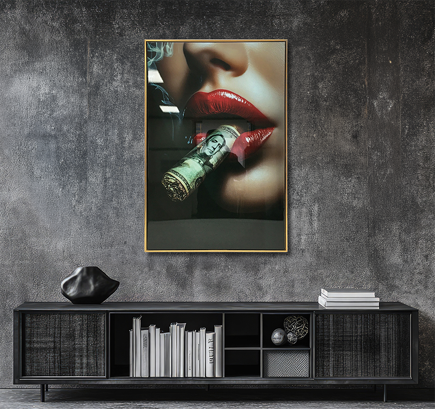 Seductive Breath - Resin Canvas Art