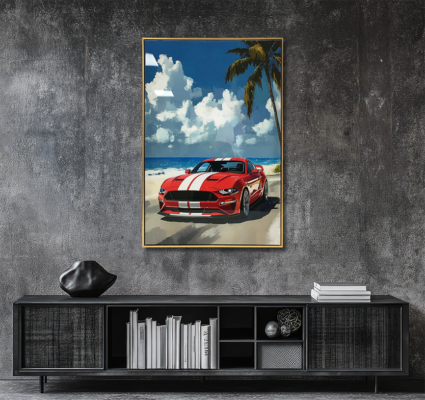 Mustang - Resin Canvas Art