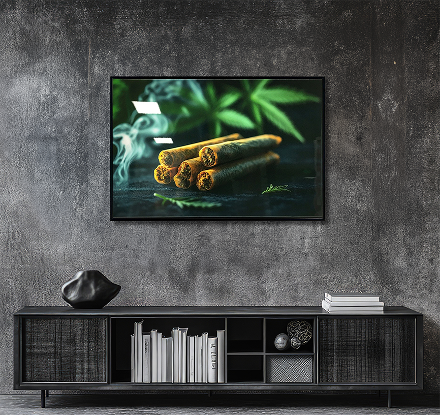Hemp Rolls - Resin Canvas Art