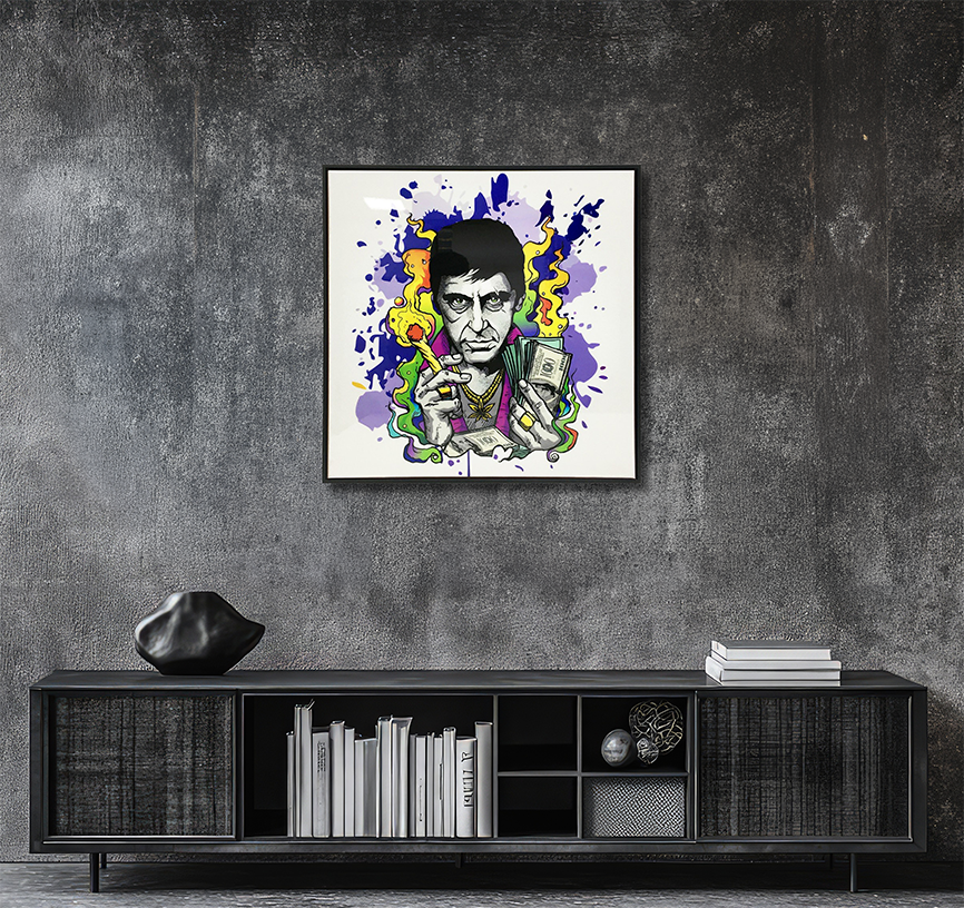 Scarface - Resin Canvas Art