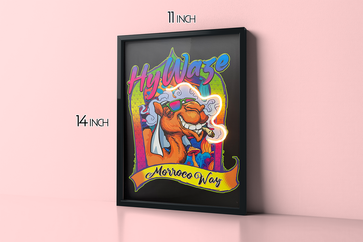 Camel - Framed Canvas Art w/ LED
