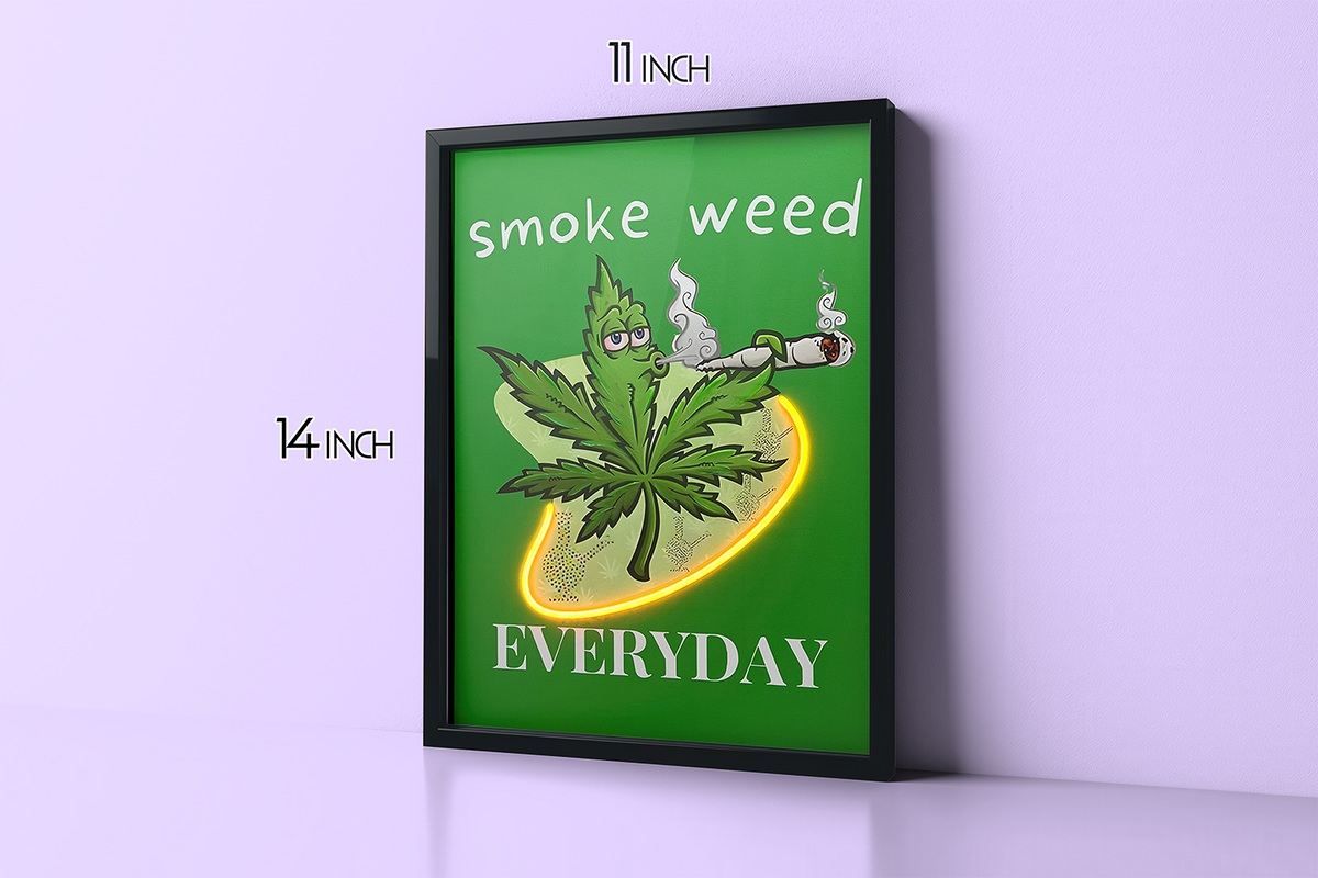Quote Leaf - Framed Canvas Art w/ LED