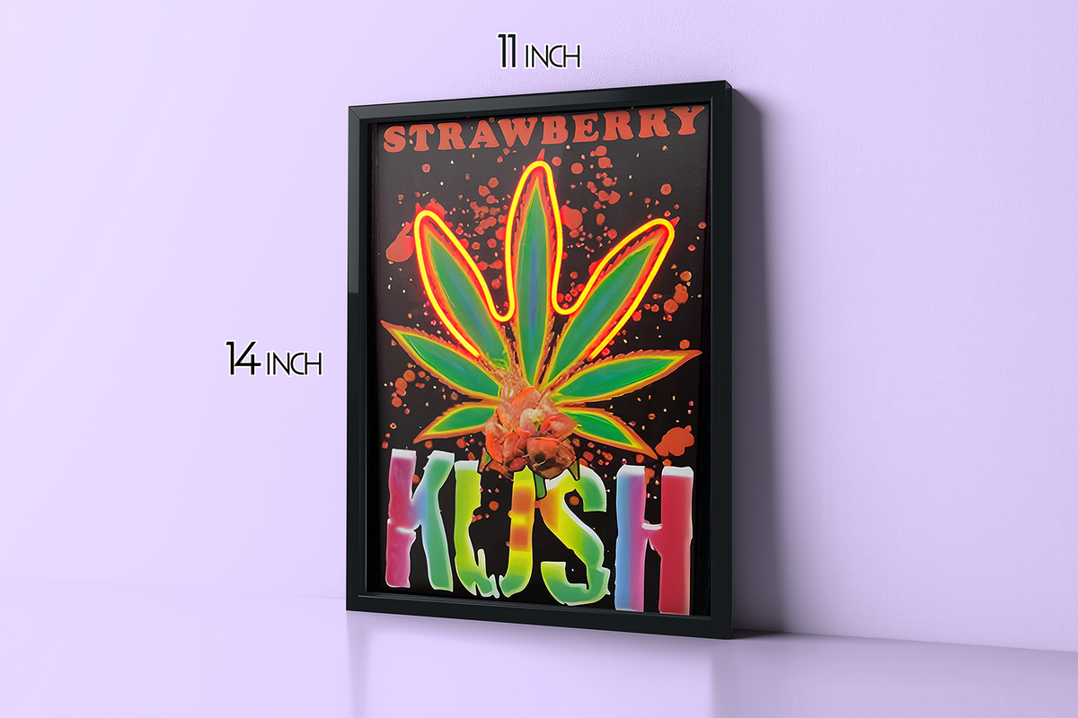 Quote Leaf - Framed Canvas Art w/ LED