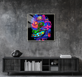 Flying Alien - Resin Canvas Art