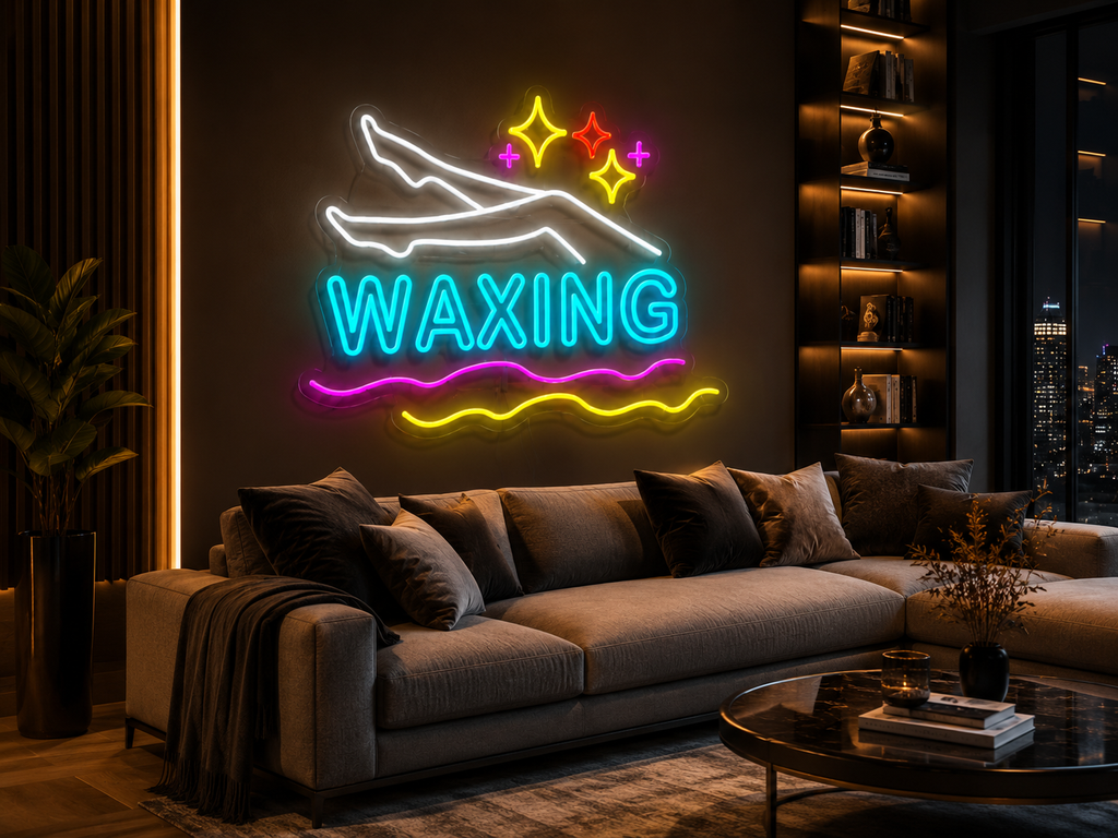 Lashes & Waxing - LED Neon Sign